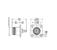 N-SMB Female to Female Panel Mount Adaptor
