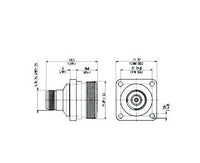 Huber+Suhner N to 7/16 Adaptor