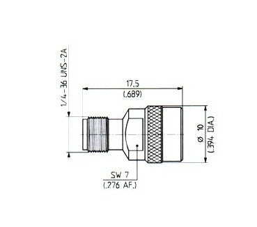 Huber+Suhner SMA Plug to Jack Quick-Mate Adaptors - Image 1