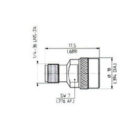 Huber+Suhner SMA Plug to Jack Quick-Mate Adaptors