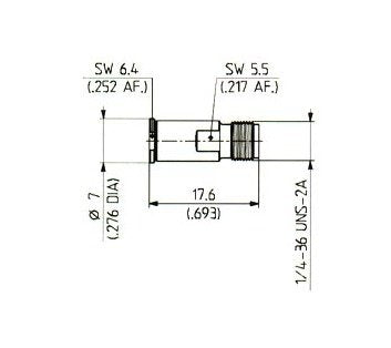 Huber+Suhner MMBX to SMA Adaptor - Image 1