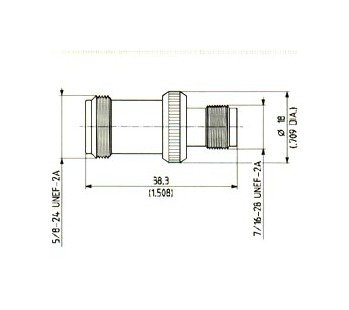 Huber+Suhner N-TNC Female Adaptor - Image 1