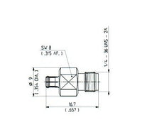 Huber+Suhner MCX-PC35 Adaptor