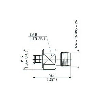 Huber+Suhner MCX-PC35 Adaptor - Image 1