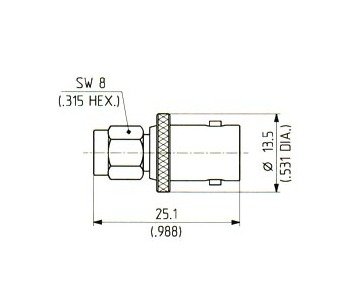SMA to BNC Adaptor Connector for Seamless Interface Conversion - Image 1