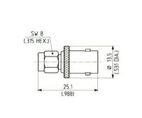 SMA to BNC Adaptor Connector for Seamless Interface Conversion