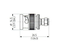 BNC to SMC Adaptor Connector