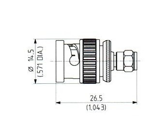 BNC to SMC Adaptor Connector - Image 1