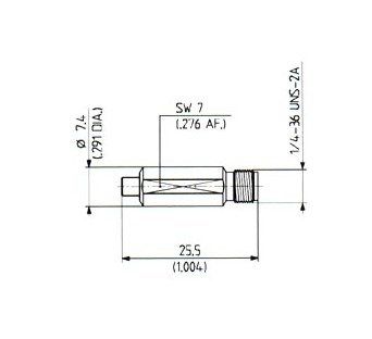 Huber+Suhner MMCX to SMA Adaptor - Image 1