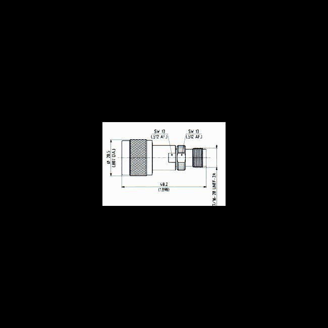 Precision Adaptors for Test & Measurement - N-TNC Male to Female, Straight Configuration - Image 1