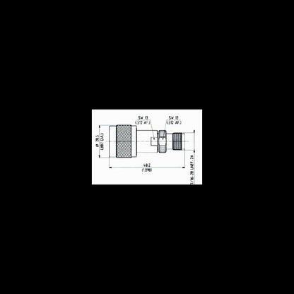Precision Adaptors for Test & Measurement - N-TNC Male to Female, Straight Configuration - Image 1