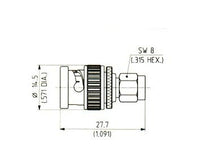 BNC-SMA Adaptor Connector