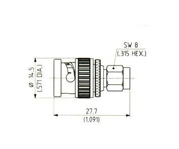 BNC-SMA Adaptor Connector - Image 1