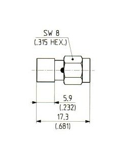 SMA to BMA Adaptor Connector - Image 1