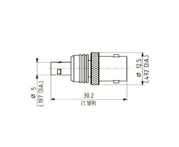 Huber+Suhner QLA 00 to BNC Adaptor - Image 1