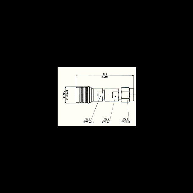 Huber+Suhner Precision PC3.5 to QMA Adaptors - Image 1