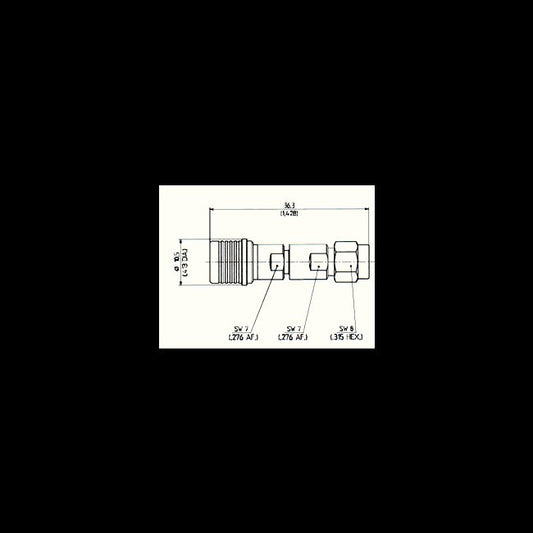 Huber+Suhner Precision PC3.5 to QMA Adaptors - Image 1