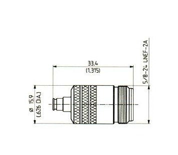 Huber+Suhner MCX-N Adaptor - Image 1