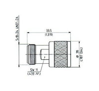 Huber+Suhner TNC-N Quick-Mate Adaptors