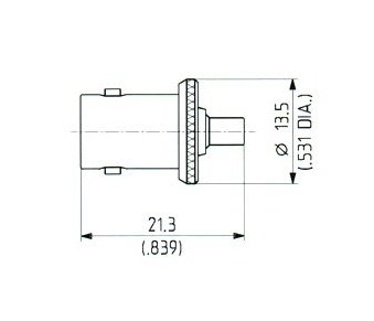 BNC to MMCX Female Adaptor - Image 1