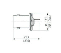 BNC to MMCX Female Adaptor