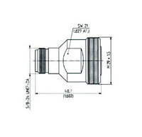 Huber+Suhner N to 7/16 PIM Adaptors, Female - Straight Configuration