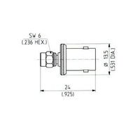 Huber+Suhner SMC to BNC Adaptor, Male to Female, Straight Configuration