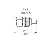 SMA to MMCX Adaptor Connector