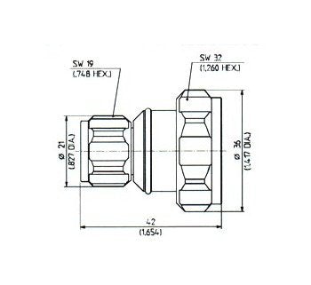 Huber+Suhner N-7/16 PIM Adaptors - Image 1