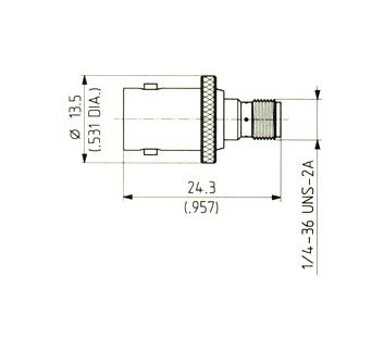 BNC to SMA Coaxial Adaptor - Image 1