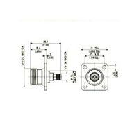 N-SMA Female/Female Panel Mount Adaptor