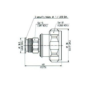 Huber+Suhner TNC-7/16 PIM Adaptors - Image 1