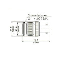 TNC to BNC Adaptor Connector