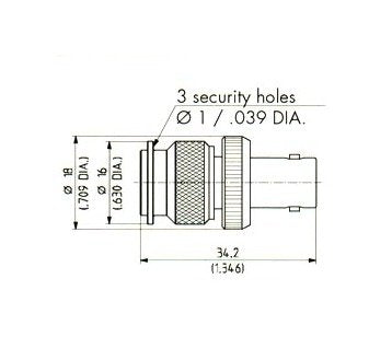 TNC to BNC Adaptor Connector - Image 1