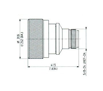 7/16-N Adaptor Plug to Jack - Image 1