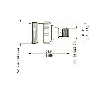 N-SMA Female Straight Adaptor - Image 1