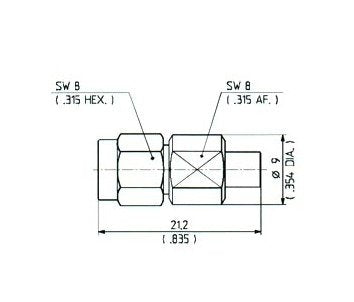 Huber+Suhner PC35-MCX Adaptor - Image 1