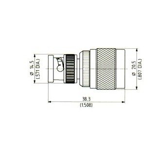 BNC to N Plug Adaptor - Image 1