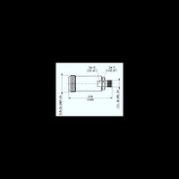 Precision Adaptors for Test & Measurement - N-SMA, Female-Female, Stainless Steel-Copper Beryllium