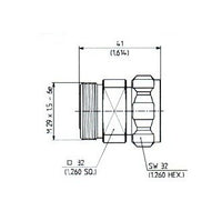 Huber+Suhner 7/16 Male to Female PIM Adaptor, Straight Configuration