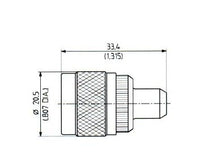 N-Plug to QLA-Jack Adaptor, Straight N-QLA Series