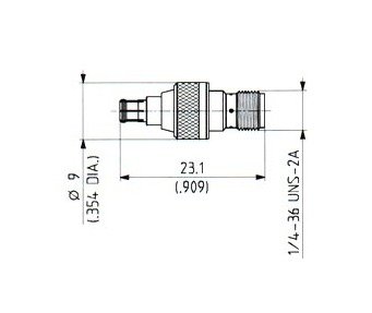 Huber+Suhner MCX-SMA Adaptor - Image 1