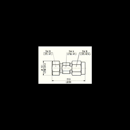 Huber+Suhner Precision Adaptors SK-SMPX Male to Female - Image 1