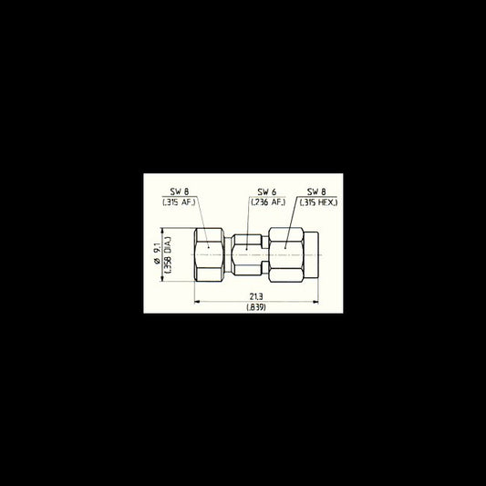 Huber+Suhner Precision Adaptors SK-SMPX Male to Female - Image 1