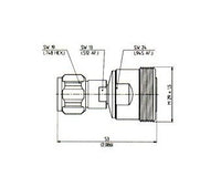 Huber+Suhner Precise N-to-7/16 Adaptor