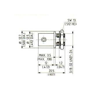 BNC to MCX Female Adaptor, Straight Configuration, Single Pack - Image 1