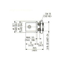 BNC to MCX Female Adaptor, Straight Configuration, Single Pack
