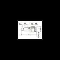 Huber+Suhner Precision Adaptors PC3.5 & PC7 Male Plug Straight Configuration Brass