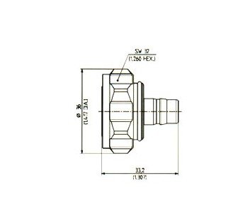 Huber+Suhner 7/16-QN PIM Adaptors - Image 1