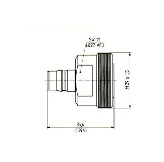 Huber+Suhner PIM Adaptors, QN-7/16 Female Jack to Female Jack - Image 1